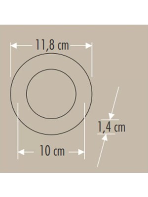 Viralighting Cata 6W Slim Panel 6400K Beyaz Işık ( Siyah Kasa ) CT-5125B