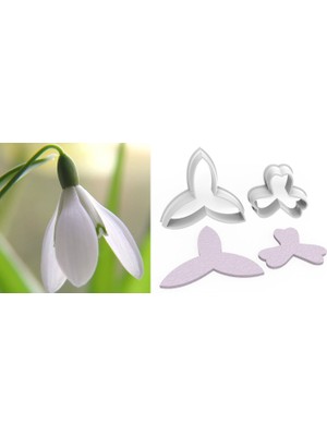Butedo Kardelen Çiçek Yapım Kesici Set 2’li – 3cm