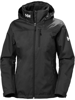 Helly Hansen Kadın Siyah Kapüşonlu Midlayer Mont Su Geçirmez Polyester Outdoor Kullanım XL