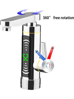 Louisee Hızlı Isıtma Elektrikli Su Musluğu - Gümüş (Yurt Dışından)
