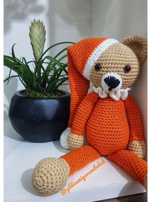 Yıldız Amigurumi Amigurumi Şapkalı Ayı Uyku Arkadaşı