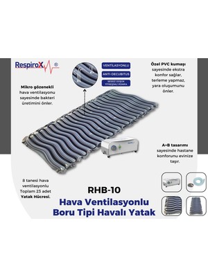 Respirox Hava Ventilasyonlu Boru Tipi Havalı Yatak