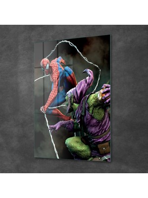 Decovetro Cam Tablo Spiderman Vs Green Goblin Web