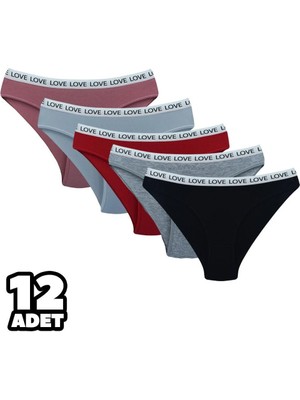 Dondeza 12'li Bayan Bikini Külot