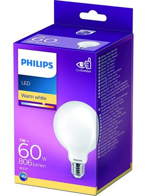 LED Classic 60W G93 E27 Sarı Işık Dim Edilmez LED Ampul