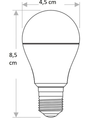 CT-4232 4W/6400K E27 Edison LED Ampul (BEYAZ-4ADET)