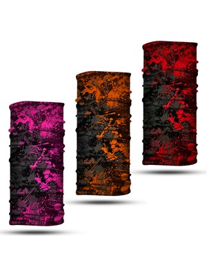 Dair Aksesuar 3'lü Set Boyunluk Bandana Outdoor Balaklava Yüz Maskesi Kafa Bandı