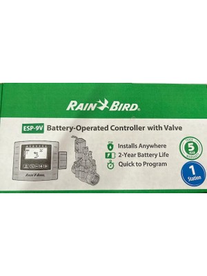 Rain Bird  Esp9vıdvfkıt Pilli Kontrol Ünitesi Ve Dvf Vana Kiti (Tek Istasyon)