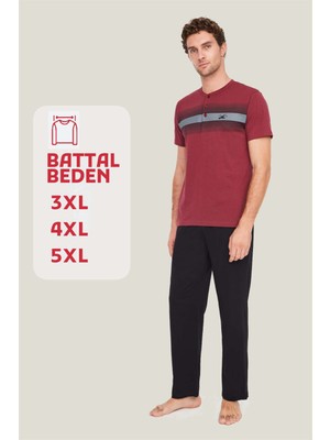 Mod Collection - Erkek Mürdüm Battal Pijama Takımı