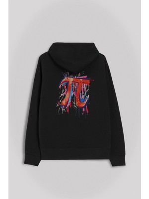 Kendim Seçtim Matematik Sembölü Pi Sayısı 3,14 14 Mart Günü Ön ve Arka Baskılı Sweatshirt Unisex Kapüşonlu Hoodie