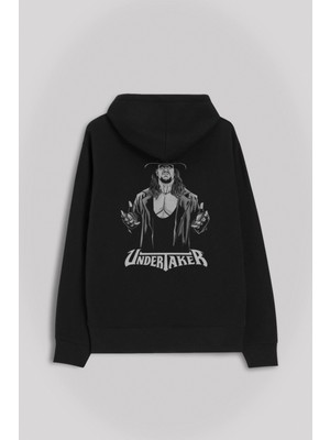 Kendim Seçtim The Undertaker Wwe Amerikan Güreşi Ön ve Arka Baskılı Sweatshirt Unisex Kapüşonlu Hoodie