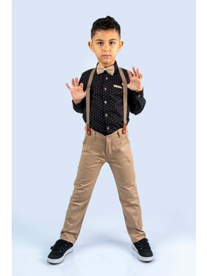 Mnk Baby & Kids Baskılı Oxford Erkek Çocuk Takım MNK047910