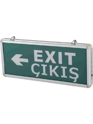 Cata 3W Exıt Çıkış Armatürü Ledli Ledli 3 Saat Akülü Yan Yönlü Ok CT-9166