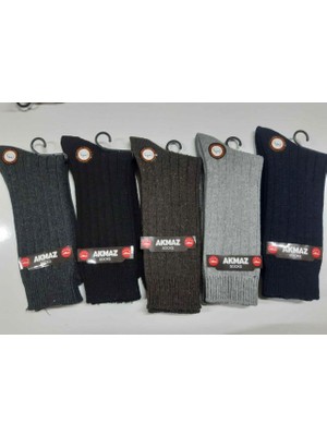 Akmodi 6 Adet Lambswool Yün Kışlık Erkek Çorap