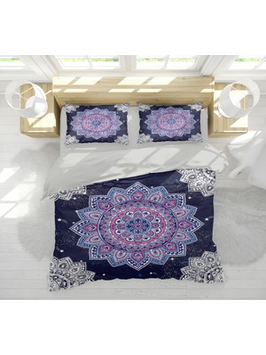 Erays Home Mandala 3D Çift Kişilik Nevresim Takımı