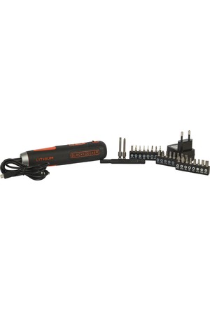 Black + Decker BD40K27-TR 4V 6,35mm li-Ion Cordless Screwdriver