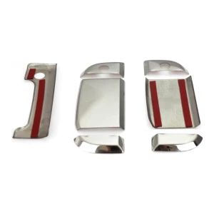 Alminox Oto Vw T4 Transporter Krom Kapı Kolu 1998-2003 7 Parça Paslanmaz Çelik