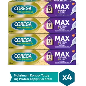 Maksimum Kontrol Yapışıtırıcı Krem 40 gr x 4 Adet