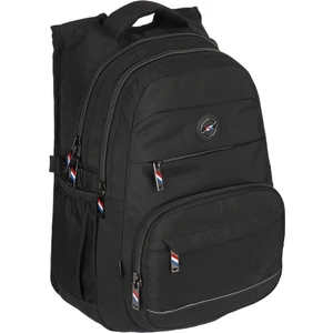 5 Bölmeli Kulaklık Girişli Ergonomik Sırt Destekli Okul Sırt Çantası Siyah