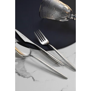 Kütahya Porselen Azur 18 Parça 6 Kişilik Çatal Kaşık Bıçak Seti Sade