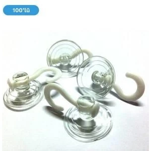 Mavi Trend Vantuz Öpücük Vantuzlu Askı Öpücük Askı 100 Adet Cam Vantuzu Cap 4 cm