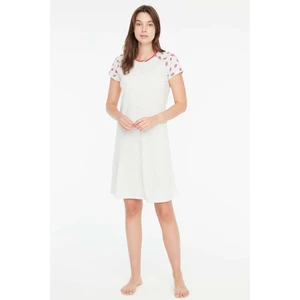 Mod Collection - Kadın Kar Melanj Patlı Elbise