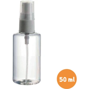 Güvenç Ambalaj 50ML Boş Plastik Şişe - Spreyli Pet Şişe (25 Adet)
