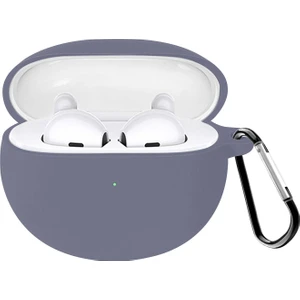 Oppo Enco Air 2 Mat Silikon Kılıf Lavanta Grisi