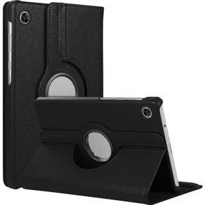 Lenovo Tab M10 Plus 3.nesil 10.6`` Kılıf (ZAAJ0075TR) 360 Rotating Stand Deri Siyah