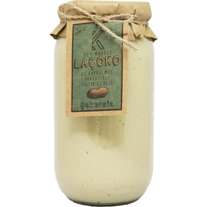 LAÇOKO  1 KG Şekersiz, Katkısız, Glutensiz, Vegan, Doğal Az Kavrulmuş (ÇİĞ) Parçacıklı Extra Crunchy Yer Fıstığı Ezmesi (1 KG) 