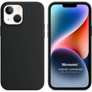 Apple iPhone 14 Kılıf Liquid Lansman Silikon Siyah