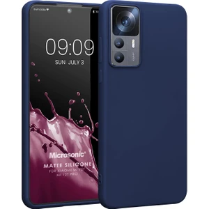 Matte Silicone Xiaomi Mi 12T Pro Kılıf Lacivert