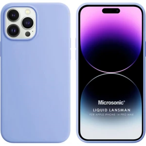 Apple iPhone 14 Pro Max Kılıf Liquid Lansman Silikon Mavi