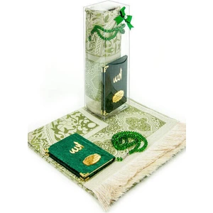 İhvan Online Cep Boy Kadife Yasin Kitabı Isim Plakalı Seccade Tesbih Kutulu Özel Set Yeşil