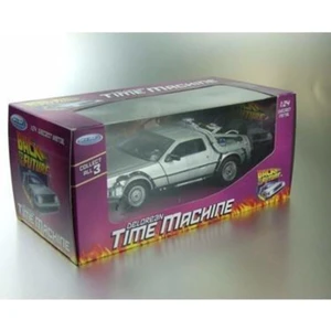 Geleceğe Dönüş Arabası Seri 1 Metal Model Araba Back To The Future Delorean 1/24 Ölçek