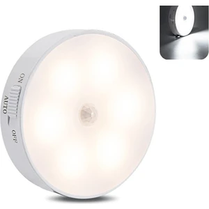 Hareket Sensörlü USB Şarjlı Beyaz LED Işık Lamba