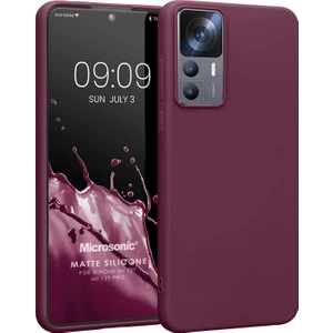 Matte Silicone Xiaomi Mi 12T Pro Kılıf Mor