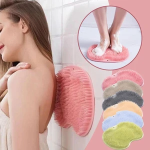 Mrt Bilişim Çok Kullanışlı Vantuzlu Banyo Fırçası ve Masaj Pedi Banyo Fırça Lif Sırt Masaj Pedi Ayak Masaj Pedi Banyo Lif