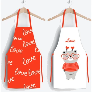 Ayshome Home Love 2'li Mutfak Önlüğü Seti