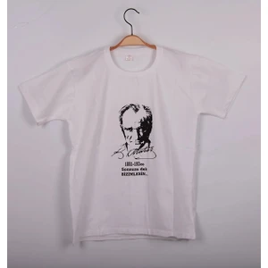 Bebeblop Atatürk Baskılı Tişört T-Shirt Unisex 6- 15 Yaş