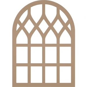 Hint Pencere Ayna Kanallı Boyanabilir Dekoratif Duvar Çerçeve 18MM Ham Mdf