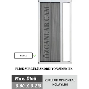 Plise Pileli Sürgülü Kapı Sinekliği (Demir Kapı ,ahşap Kapı, Çelik Kapı Pimapen Kapı)
