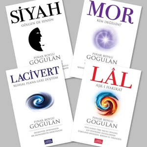 Siyah - Mor - Lacivert - Lal, Pınar Boylu Gogulan (4 Kitap), Caprice B112 Kalem Hediye
