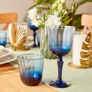 Bella Maison Marin Colore Kesme Bardak-Kadeh Set 12'li Mavi