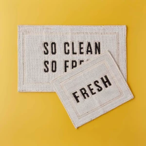 Bella Maison Clean Fresh Paspas Takımı Beyaz (60X100 - 50X60 Cm)