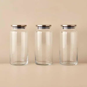 Bella Maison Jely Metal Kapaklı 3'lü Kavanoz Seti (1400 cc)