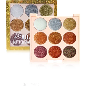 Mujgan 9'lu Elmas Ambalajlı Glitter Far Paleti