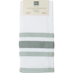 Karaca Home Swiss Yeşil %100 Pamuk Mutfak Havlusu 2'li 60x40 cm