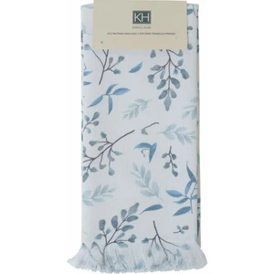 Karaca Home Garden Mavi %100 Pamuk Mutfak Havlusu 2'li 60x40 cm