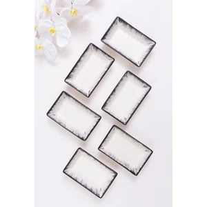 Şura Mutfak 6 Lı Çerezlik Siyah Handmade Kahvaltılık